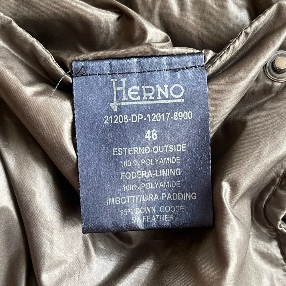 Herno Metallic Gray Puffer Jacket - Picture 9 of 15
